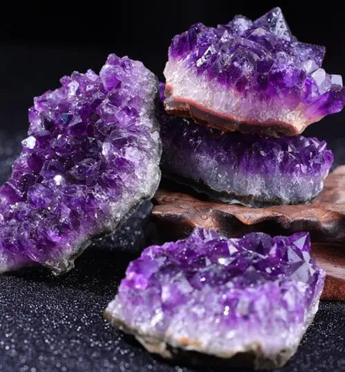 10-70g 30-50mm Amethyst Geode Natural Crystal Quartz Stone Wand Point Energy Healing Mineral Stone Rock Home Decor Geode