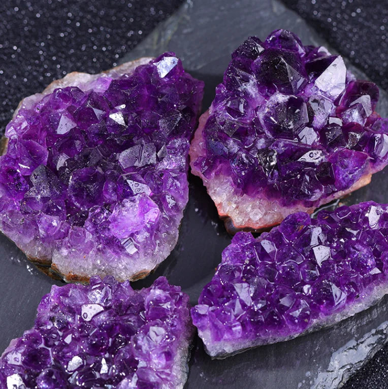 10-70g 30-50mm Amethyst Geode Natural Crystal Quartz Stone Wand Point Energy Healing Mineral Stone Rock Home Decor Geode