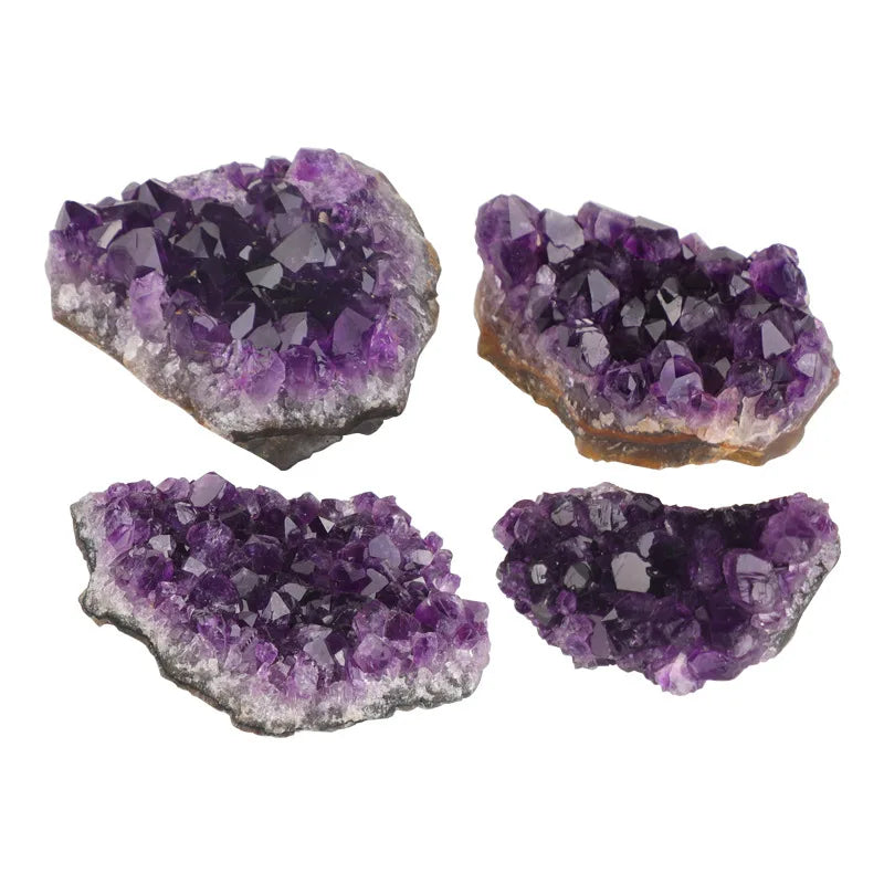 10-70g 30-50mm Amethyst Geode Natural Crystal Quartz Stone Wand Point Energy Healing Mineral Stone Rock Home Decor Geode