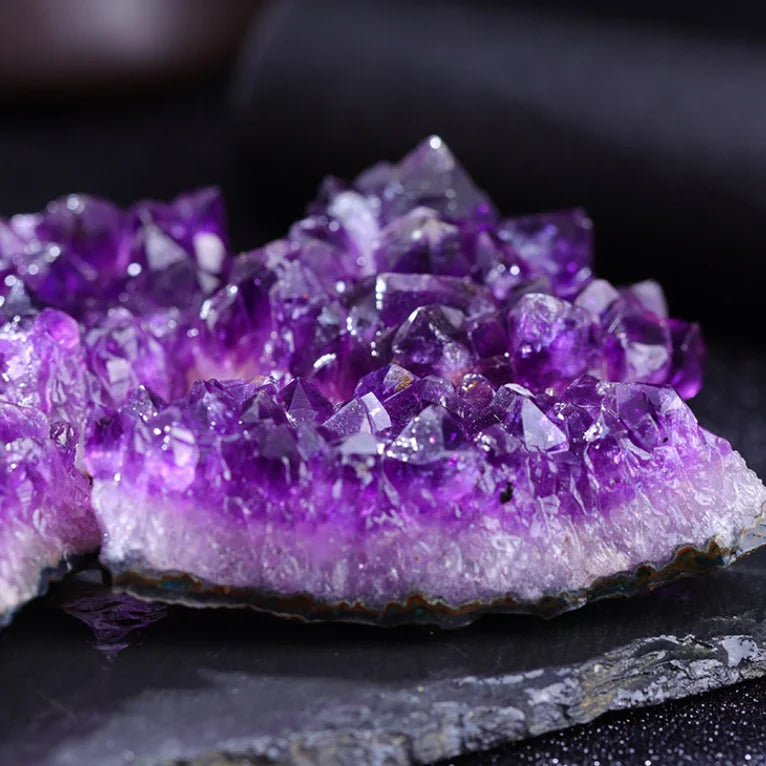 10-70g 30-50mm Amethyst Geode Natural Crystal Quartz Stone Wand Point Energy Healing Mineral Stone Rock Home Decor Geode