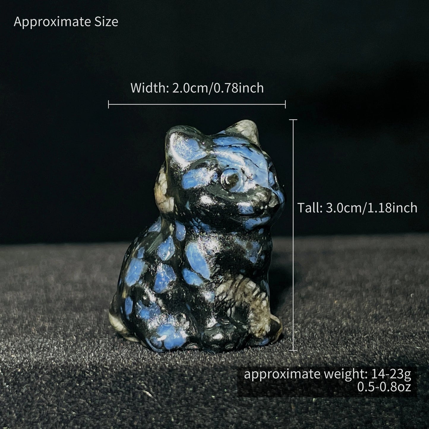 1PC Cute Jauntily Sitting Cat Natural Crystal Kitty Carving Gift for Her Souvenir Delightful Home Decor Reiki Stone Ornaments